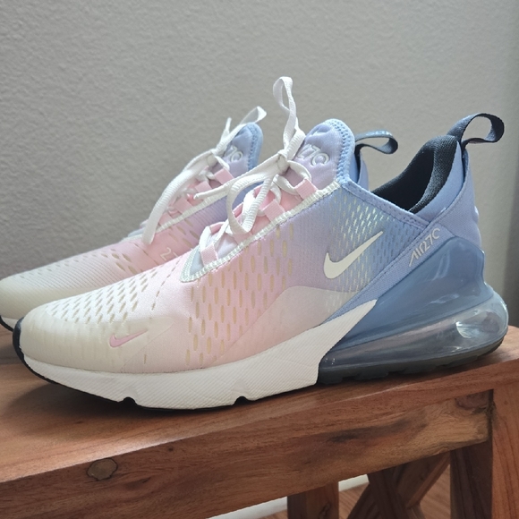 Nike Shoes - Nike Air Max 270 Women's Gradient Pastel Sneakers - Pink/Blue/White